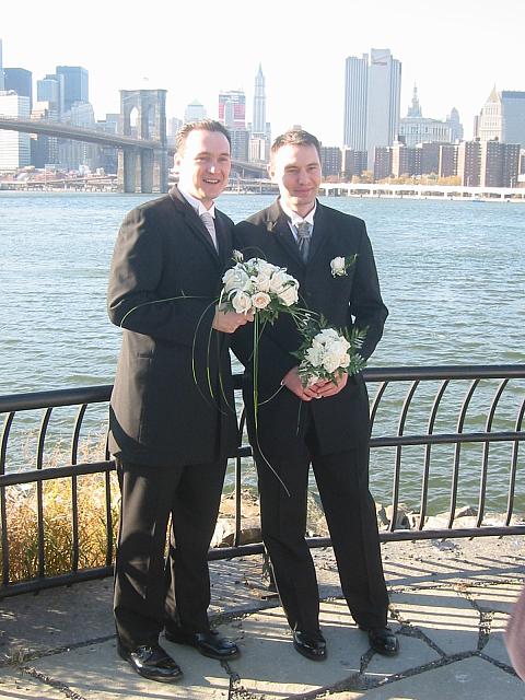Groom with the best man