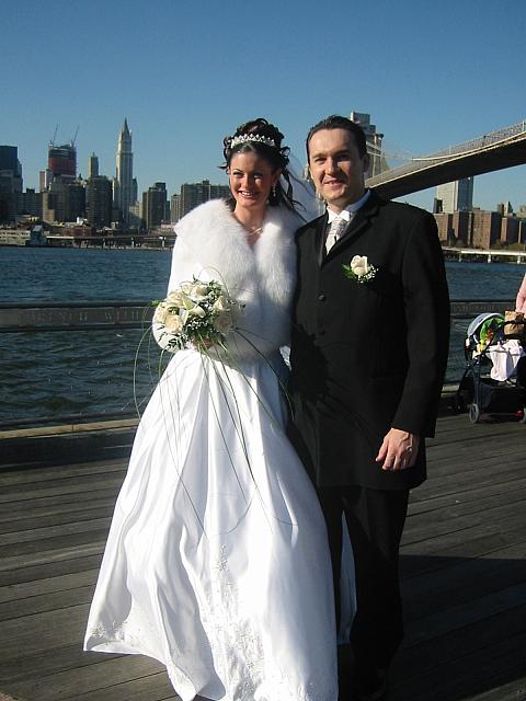 Marina and Ivan on promenade