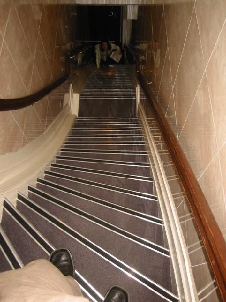 steep stairs in hotel