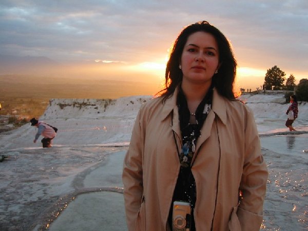Anastasia in beautiful sunset
