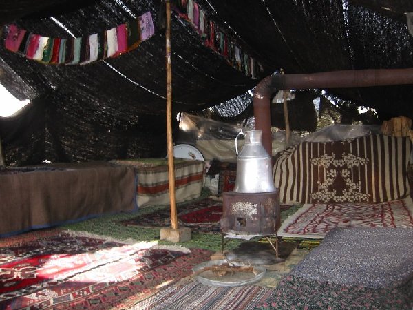 inside the roadside hut