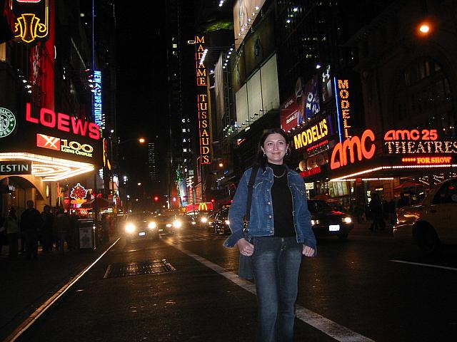 Shahnoz in Times Square