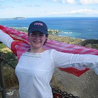 Anastasia enjoying breeze