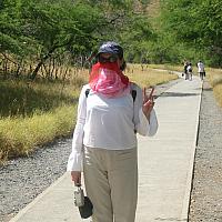 Anastasia is protected from sun