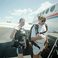 anastasia getting on the plane