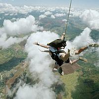 view of the island from above the sky