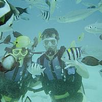 anastasia and konstantin and lots of fish