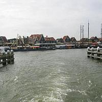 fishing village view from sea