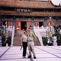 Anastasia and I at Po Lin Monastery