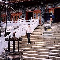 Anastasia at Po Lin Monastery Lantau 