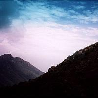 Dark blue skies at Lantau