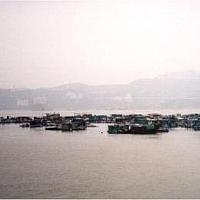 Fishing Village and mountains