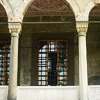 blue mosque window