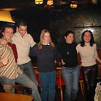 our new italian friends dancing