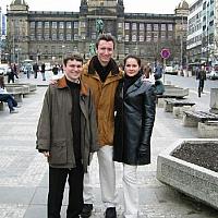 denis konstantin and anastasia on wenceslas square