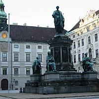 statues at the hofburgh palace