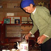 Village- we were welcomed with tea