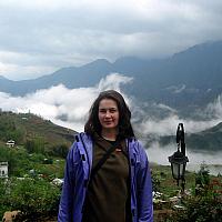 Anastasia by the mountains