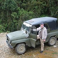 Konstantin by the jeep