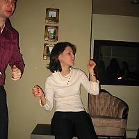 Marina testing the subwoofer