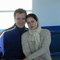 Me and Nastya sitting