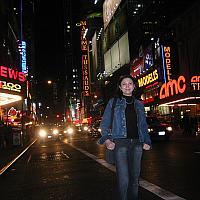 Shahnoz in Times Square