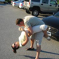 Kathy and Igor are fooling around